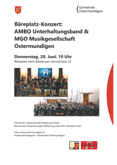 Bäreplatz-Konzert: AMBO & MGO