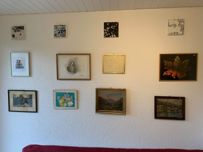 BILDER vom Estrich an die Wand